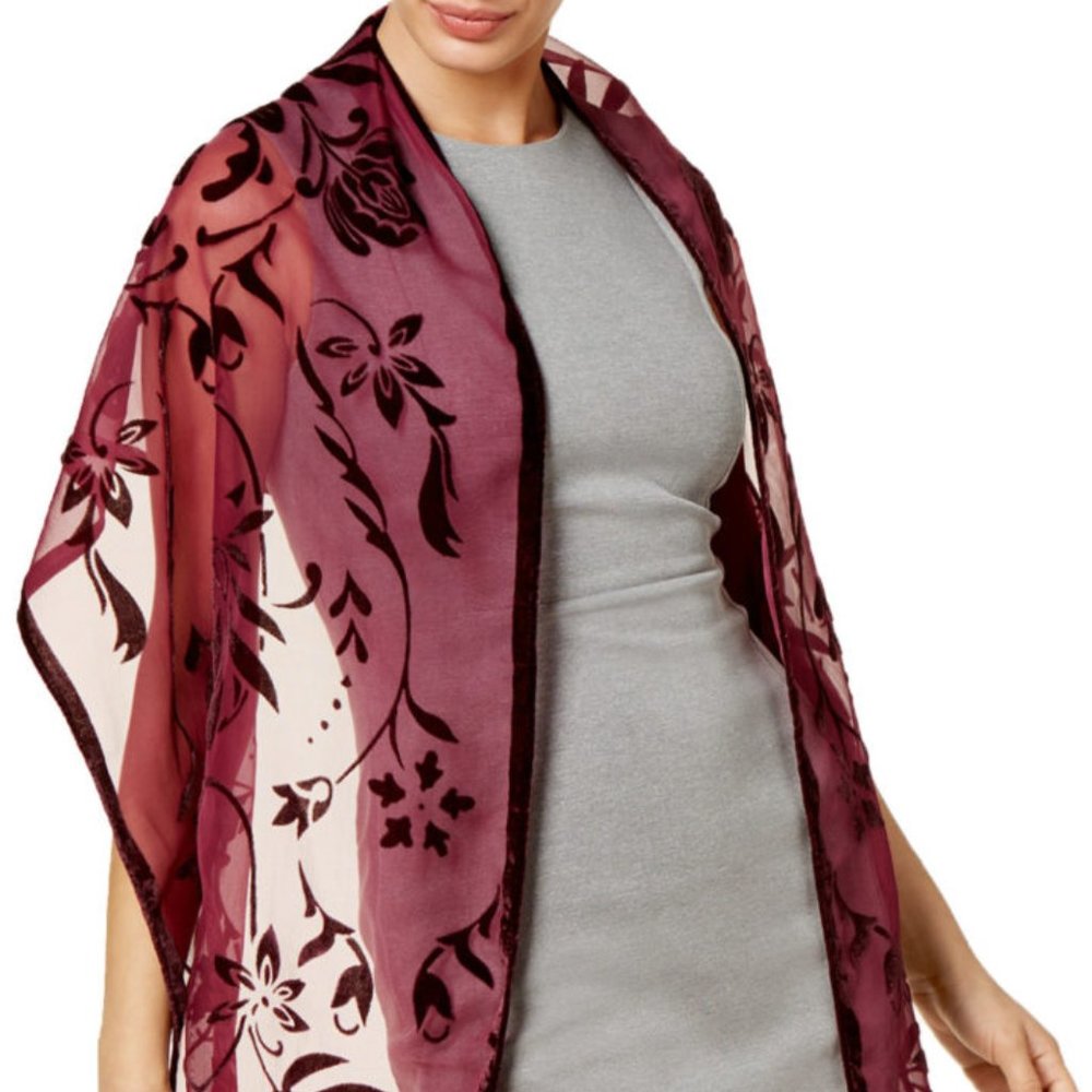 INC International Concepts Women’s Burgundy Floral